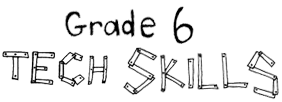 Grade 6 Tech Skills Button